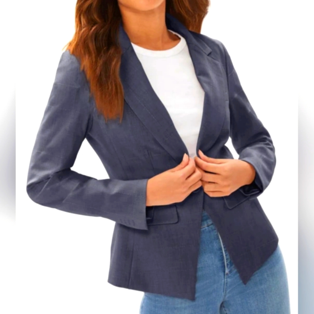 Brooks Brothers Women's Luxury Wool Blazer Business/Office/Carrer Navy 8 sz